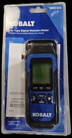 Kobalt Digital Pin Type Moisture Meter #(contact info removed) - Open Box TESTED