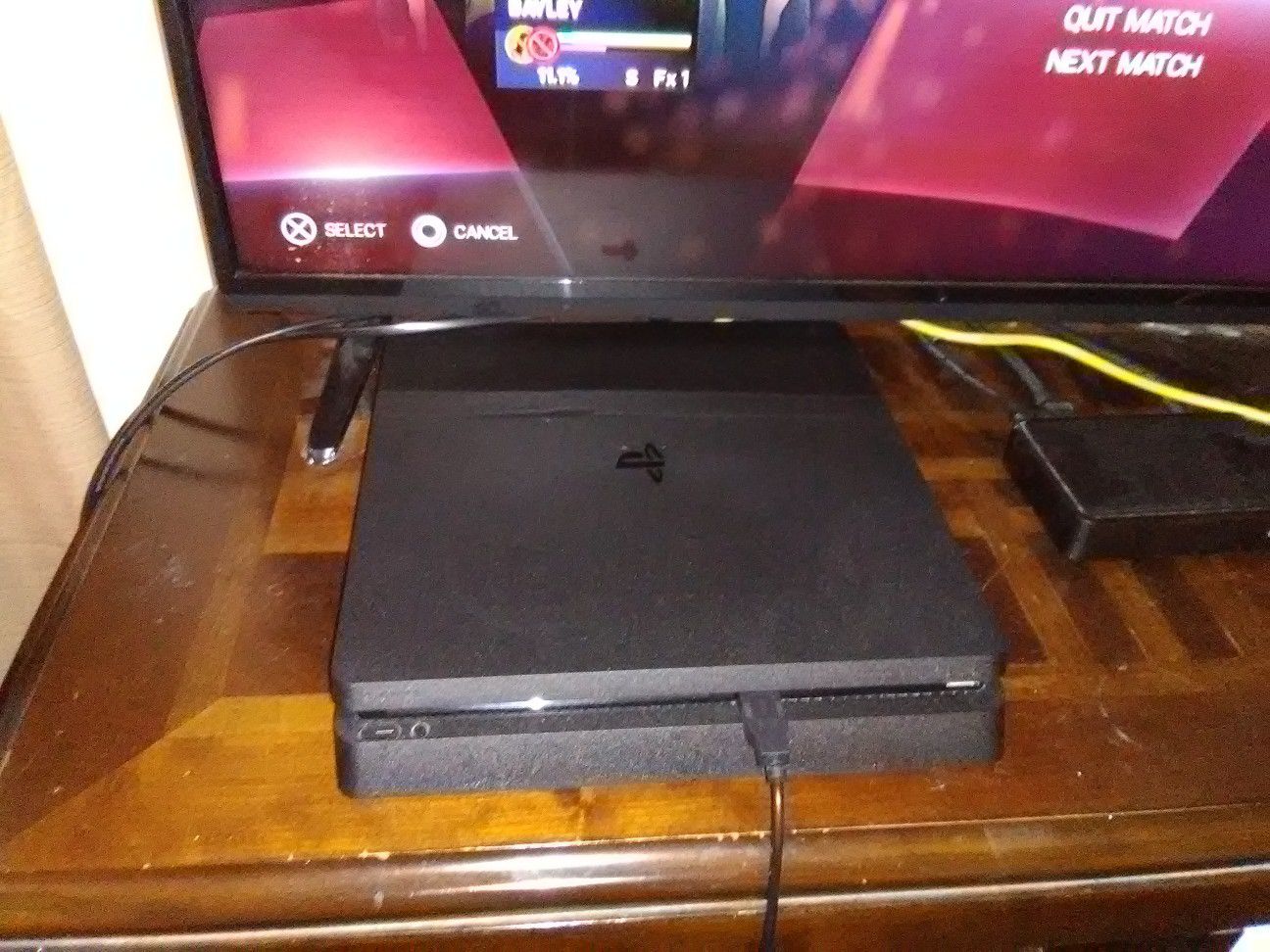 PS4 slim 1tb with a gold controller