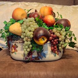 Faux Fruit Bowl