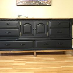 Fully refinished and sealed Vintage Dresser 