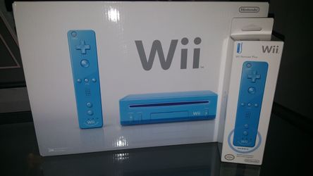 Blue wii for sale best sale