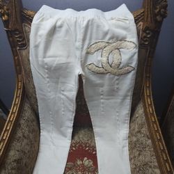 Stretch White Pants 