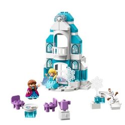 Duplo Frozen Ice Castle, Mickey Birthday Train, Cinderella Castle, and Farm Pony Stables 