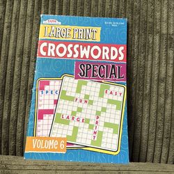Large print, crossword special volume 6 book