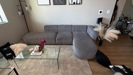 Modern Gray Modular Sectional Sofa