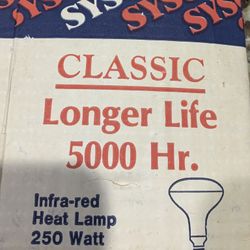 Four Infrared Heat Lamps 250W $5 Each Or $15 For All Four