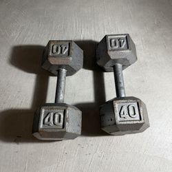 40 LB Dumbbells