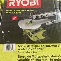 Ryobi 16” Variable Speed Scroll Saw Only Asking $175 (financing Available) 
