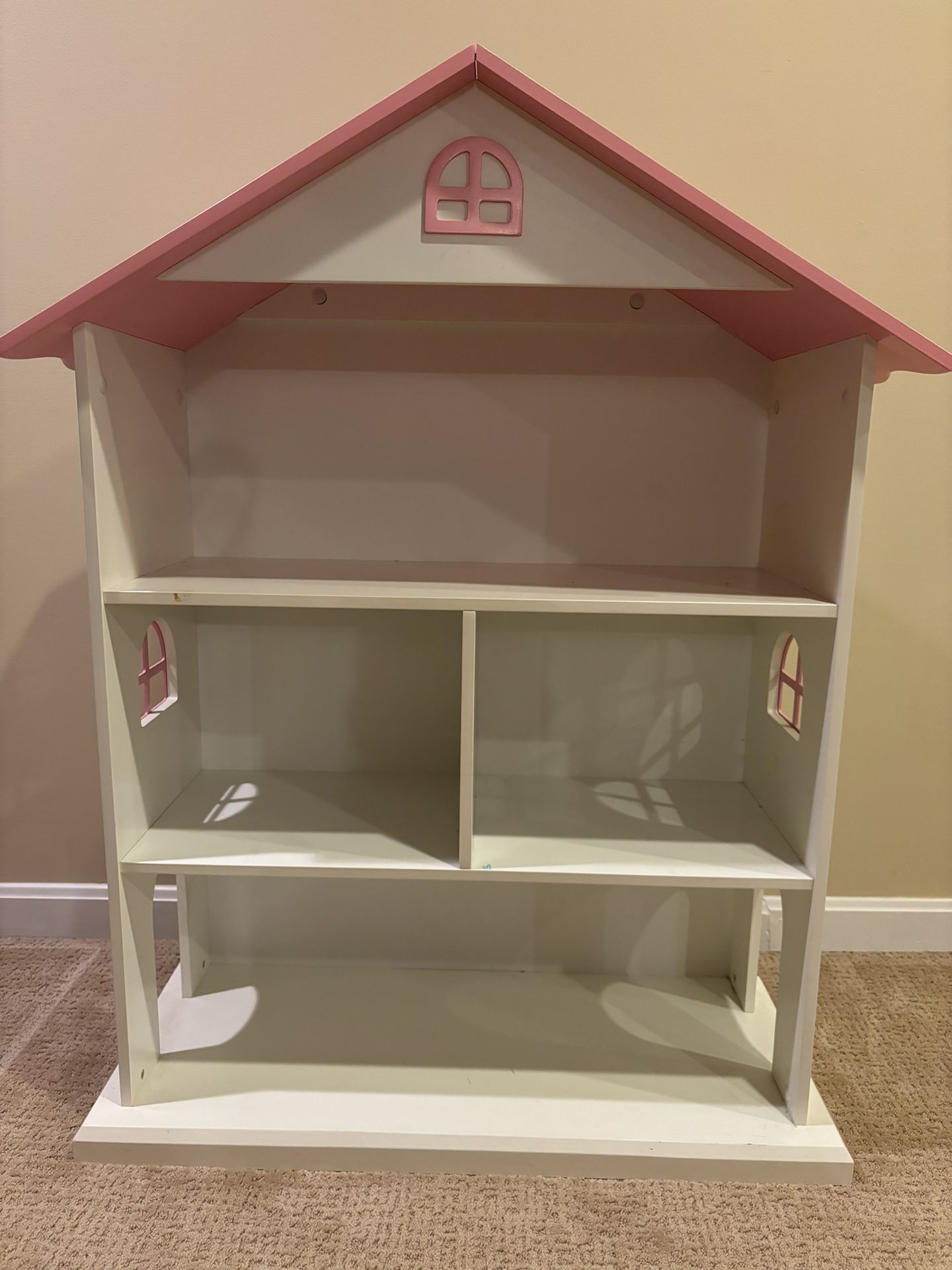 Wooden Dollhouse Bookshelf