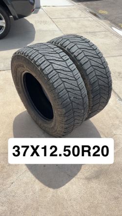 (2)37x12.50R20LT Milestar Patagonia X/T