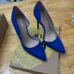 Mix No6 Cobalt Blue Microsuede Pumps