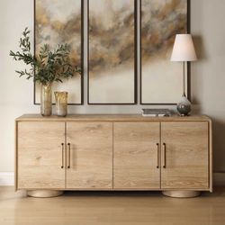 Uttermost Evaston Natural Oak Cabinet
