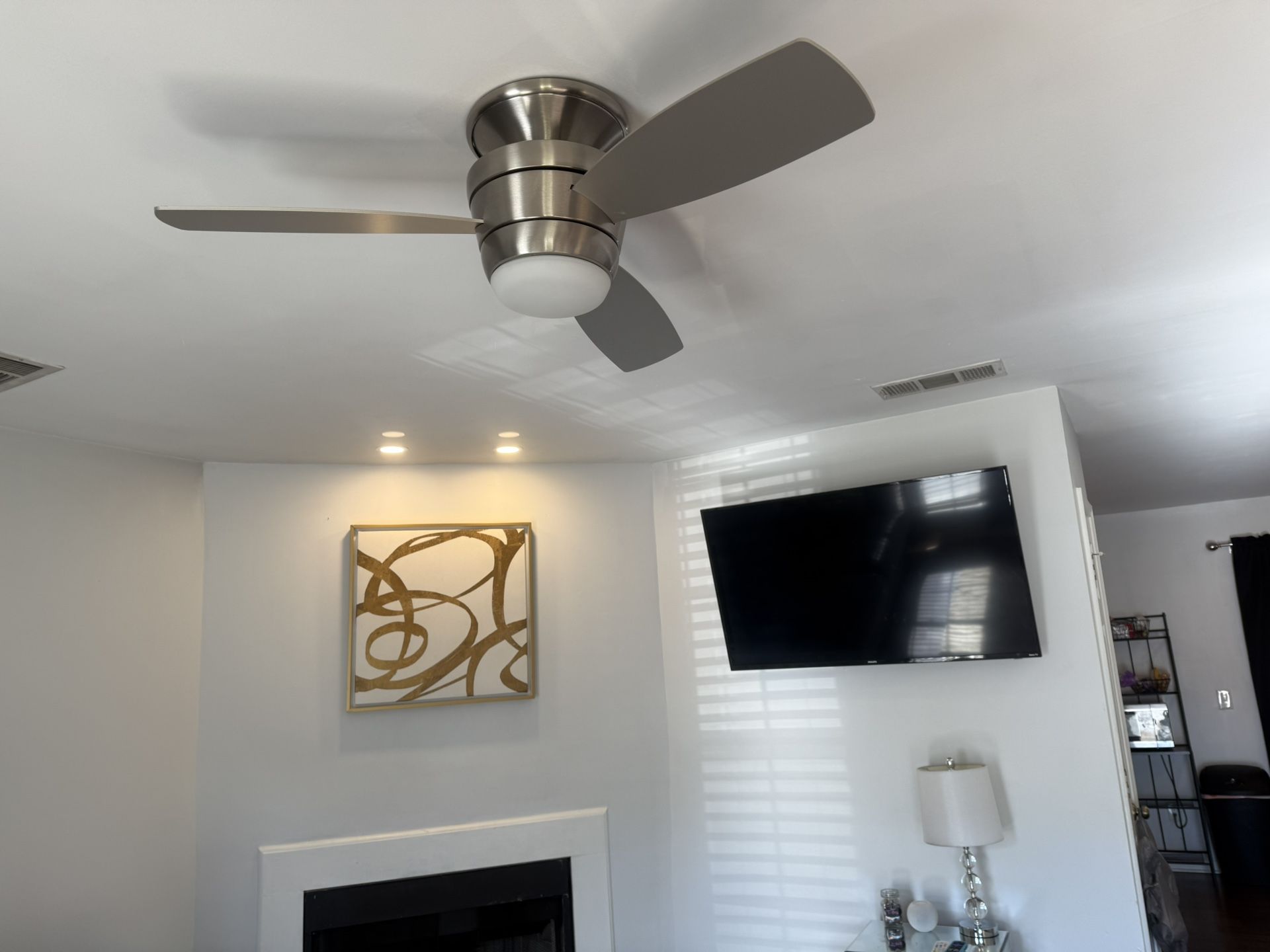Silver Ceiling Fan