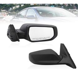 Passenger Side View Mirror Compatible With 2016-2022 Chevy Malibu L LS 3 Pins Manual Folding Non Heated Without Signal Light
