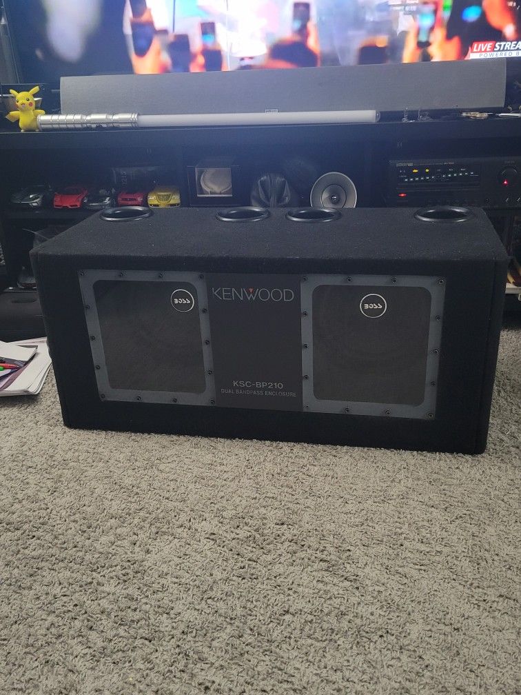 Kenwwod Subwoofer KSC-BP210 Dual Bandpass Enclosure With 10" Boss High End Speakers