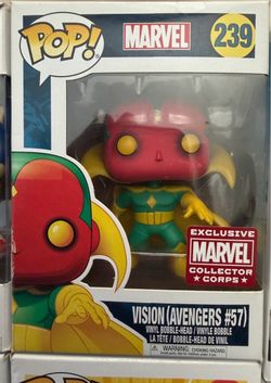 Funko Pop Marvel Vision #239 Collector Corps Exclusive