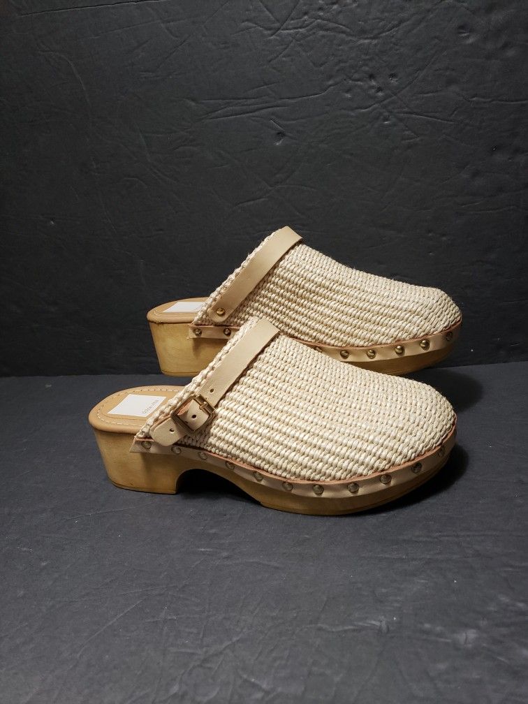 DOLCE VITA (Italy) **Carlee** Raffia Women Mule Size (EU 38 - US 7.5)