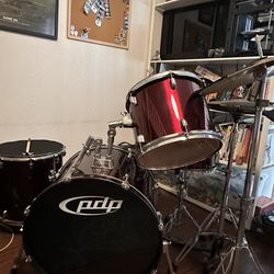 PDP Drum Set with Zildjian symbols