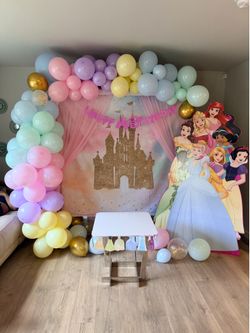 Princess party backdrop