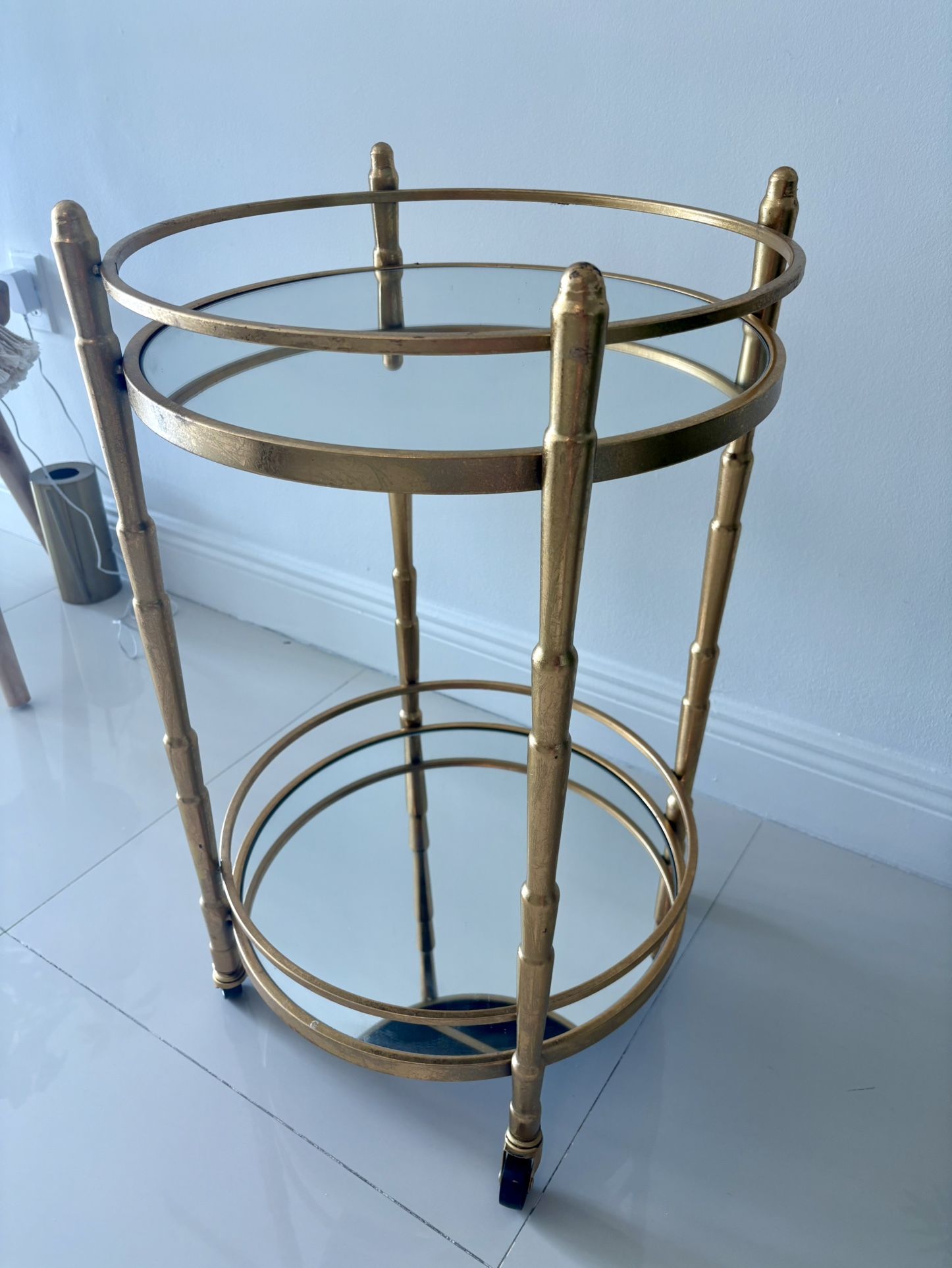 Golden/Mirror Bar Cart