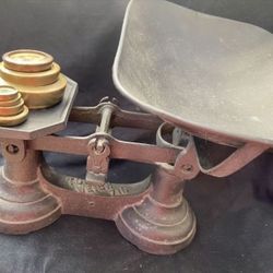 Scales With Weights Antique 1920s 