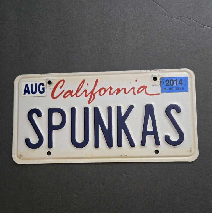 Old California License Plate