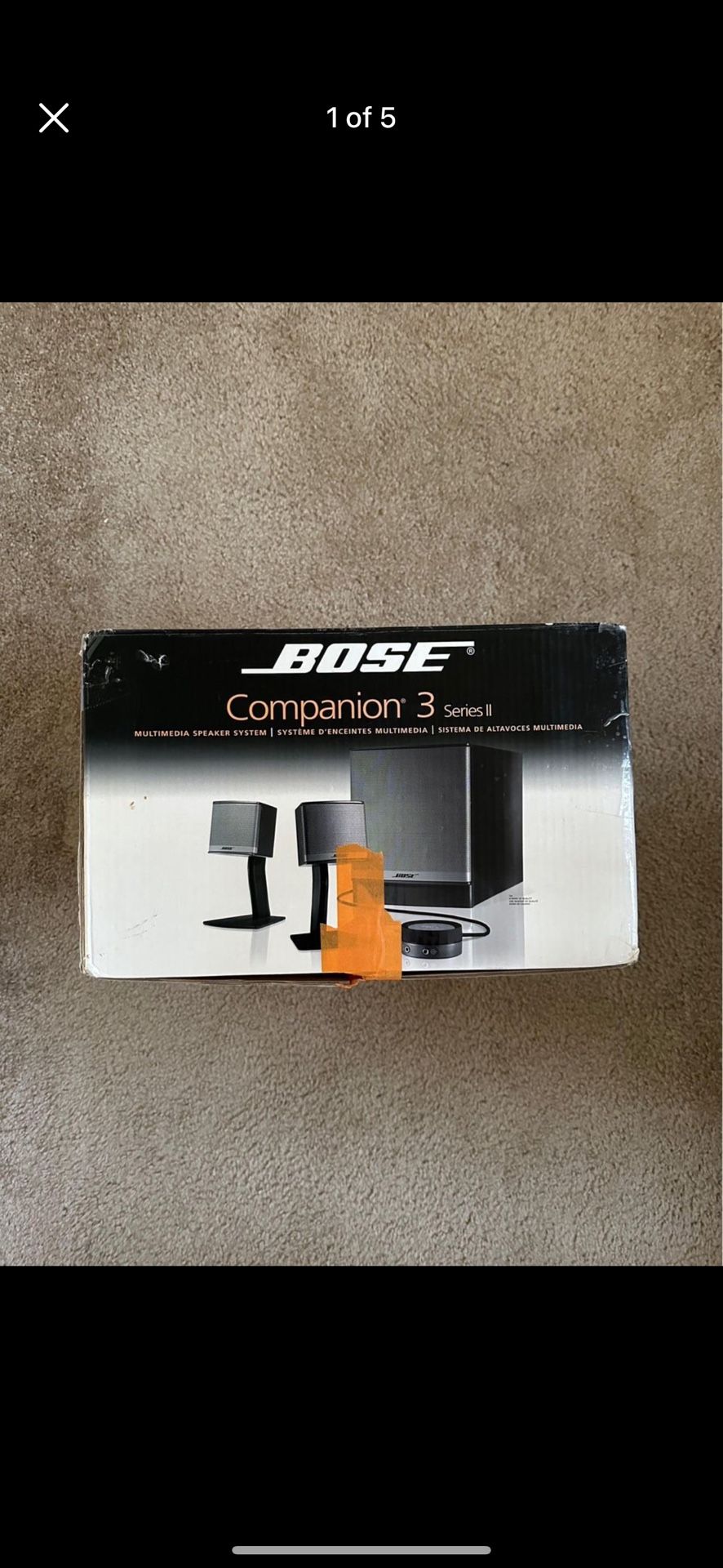 bose companion 3 speakers