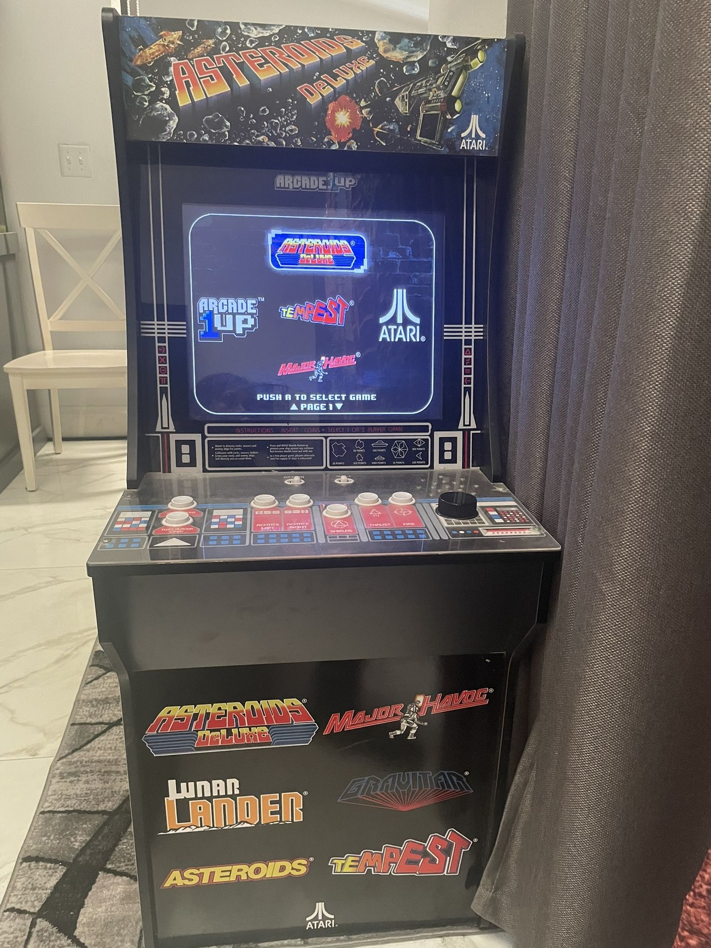 Asteroids Deluxe Arcade 1 Up