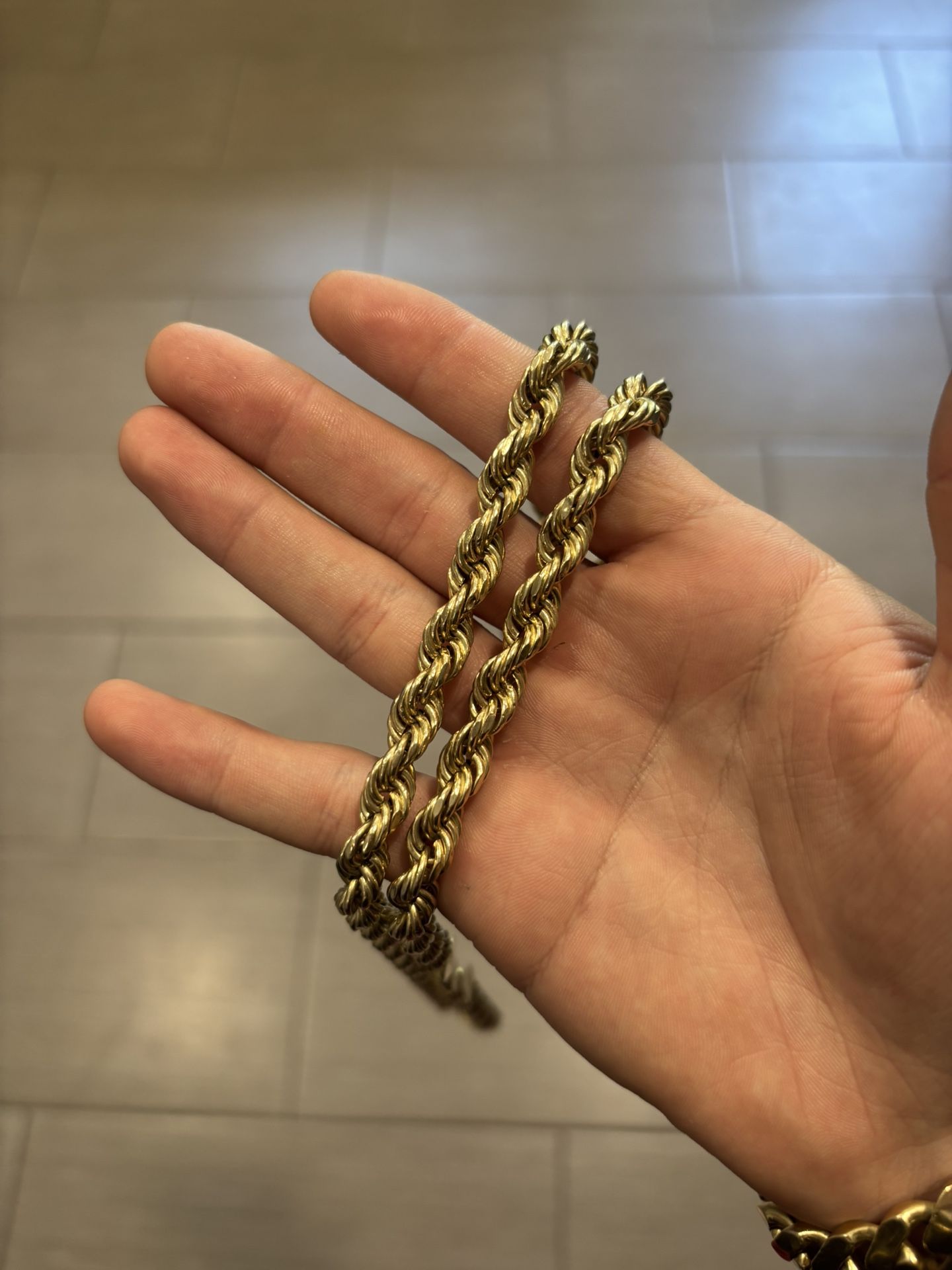 10K Gold Chunky Rope Chain