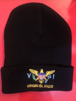 Virgin Islands Flag Beanie Hat