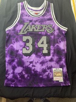 Men’s Medium Shaquille O'Neal Los Angeles Lakers Mitchell & Ness 1996/97 Galaxy Swingman Jersey - Purple