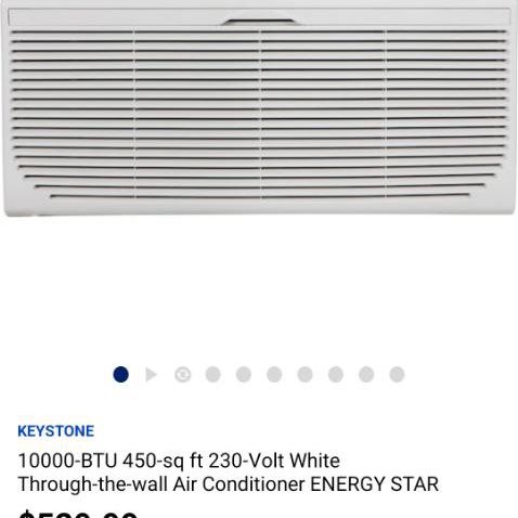 Keystone Through The Wall Air Conditioner Energy Star
