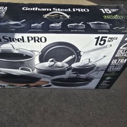 Gotham Steel PRO 15-Piece Cookware Set