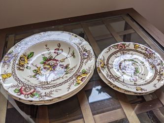 Medway Decor Alfred Meakin England 3 salad plates and 2 saucers