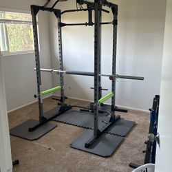 Fitness reality weight Cage + Lat Pulldown + Bar Bell 