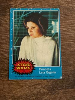 1977 topps original Star Wars card.