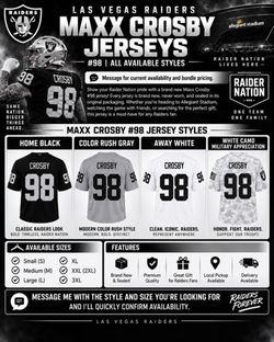 Las Vegas Raiders Maxx Crosby #98 Jerseys