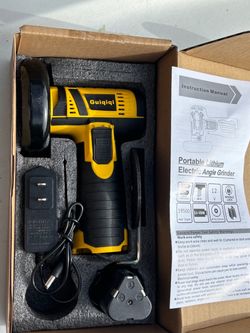 New rechargeable handheld grinder with battery and charger