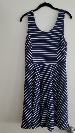 Lush blue and white dress