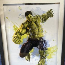 Hulk Art Framed