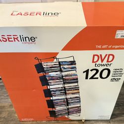 New Laserline 120 DVD Holder Tower. New in Box