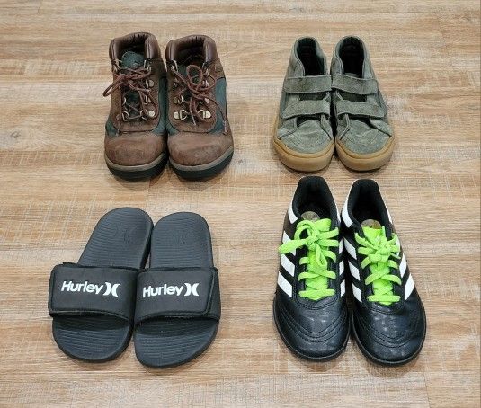 Timberland/ Adidas/ Hurley/ Vans Shoes (Lot of 4)/ Size 1 Kids