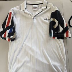 Adidas White Polo Shirt 