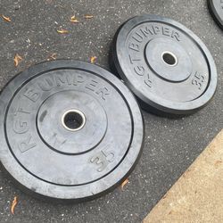 2-35lb Olympic Bumper Plates 