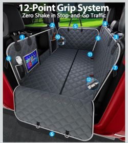 PetGenie Dog Car Seat Cover for Back Seat Size: L - SUVS,Mudium Trucks