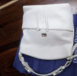Dooney and Bourke winter white Dillen Satchel Purse