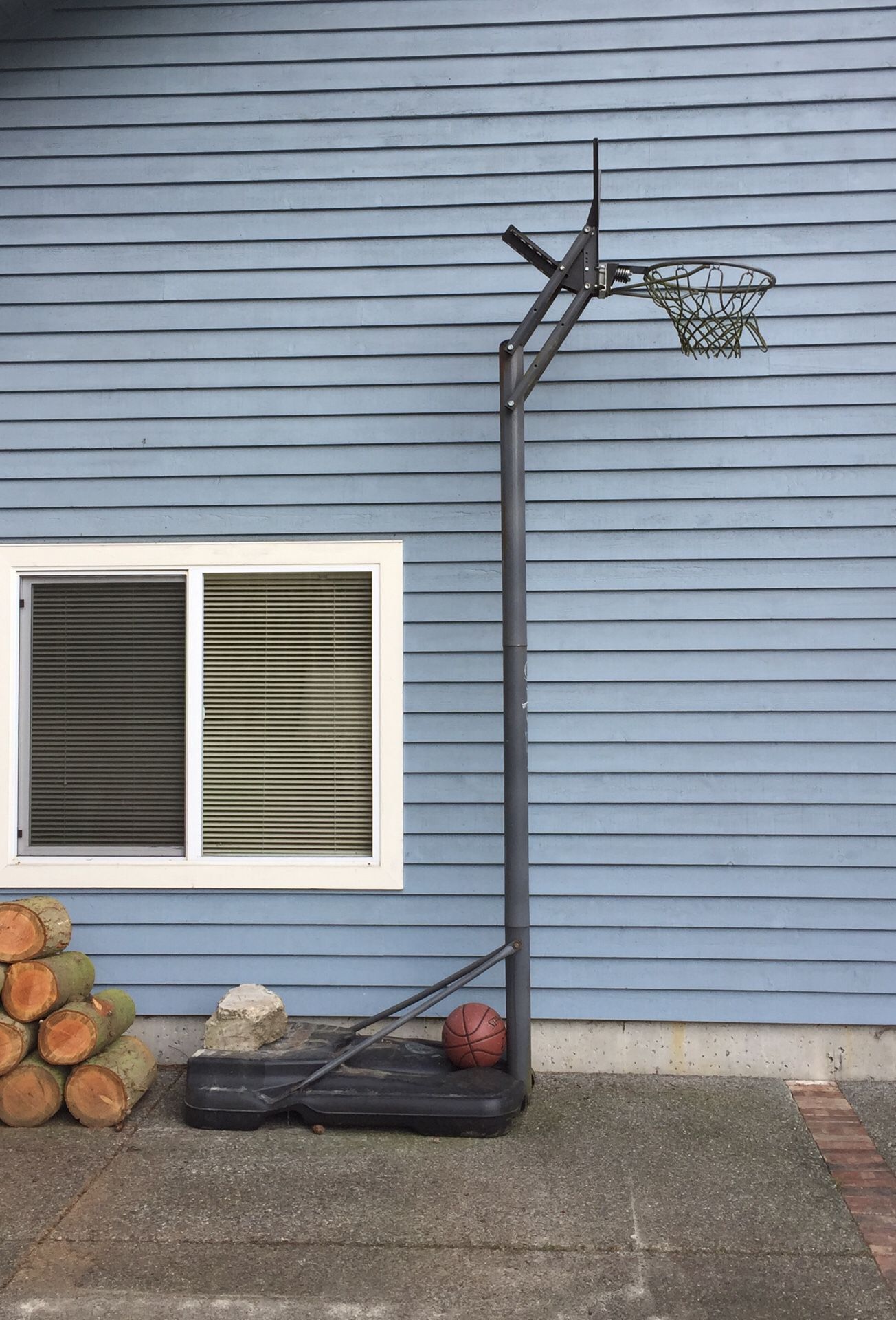 Adjustable Basketball Hoop and Ball