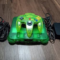 Nintendo 64 Jungle Green Console