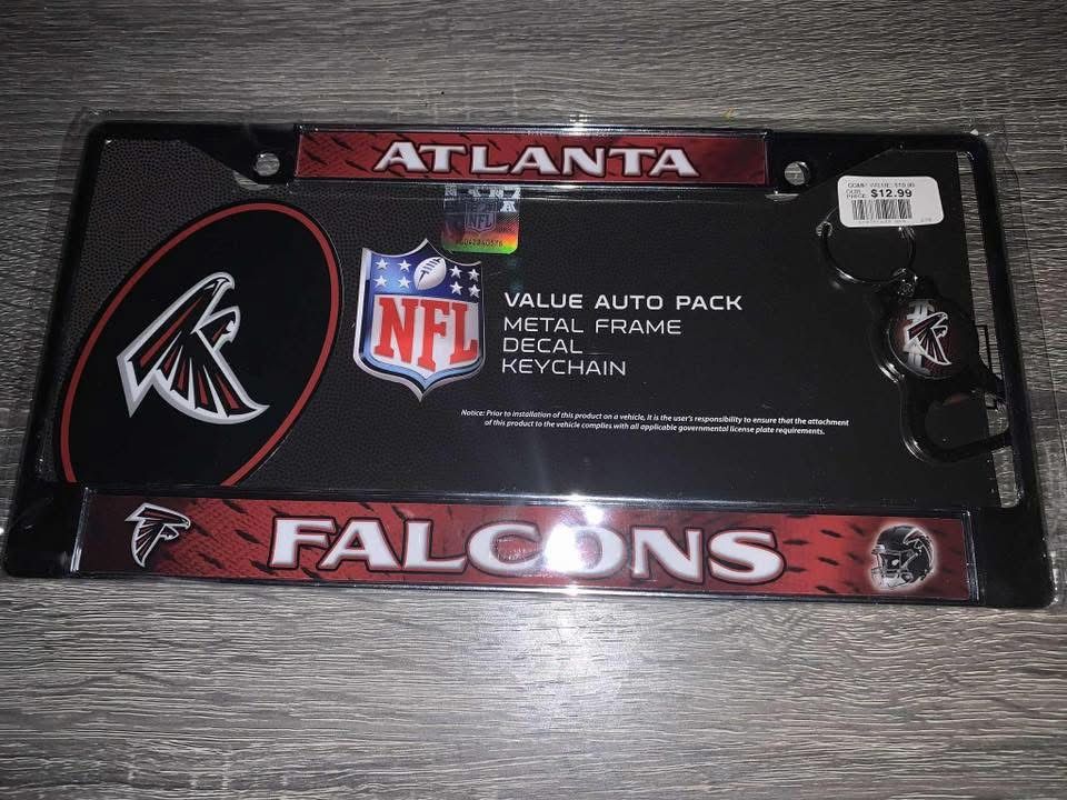 Atlanta Falcons License Plate Frame & Key Ring