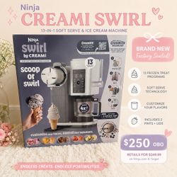 Ninja CREAMi Swirl 13-in-1 Ice Cream Machine